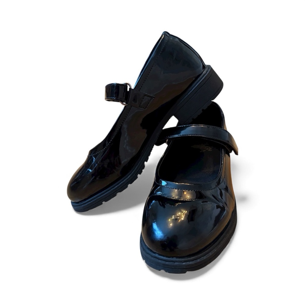 Shiny Black Mary Jane Shoes